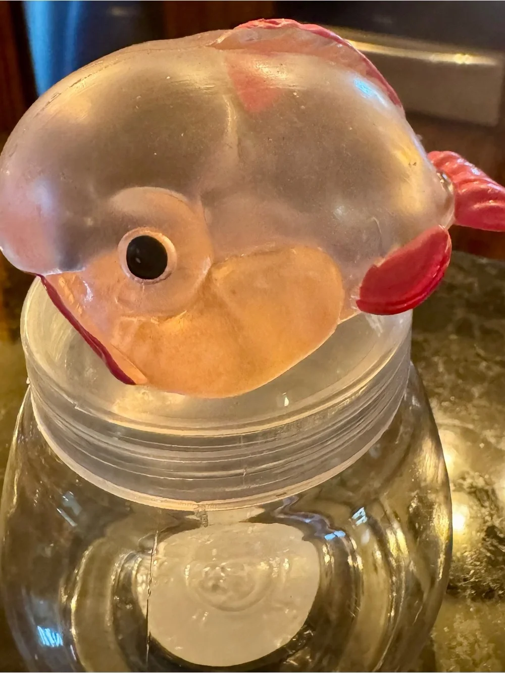 Blobfish Squishy In Clear Aquarium Shaped Container. Cutest Little Blobfish!